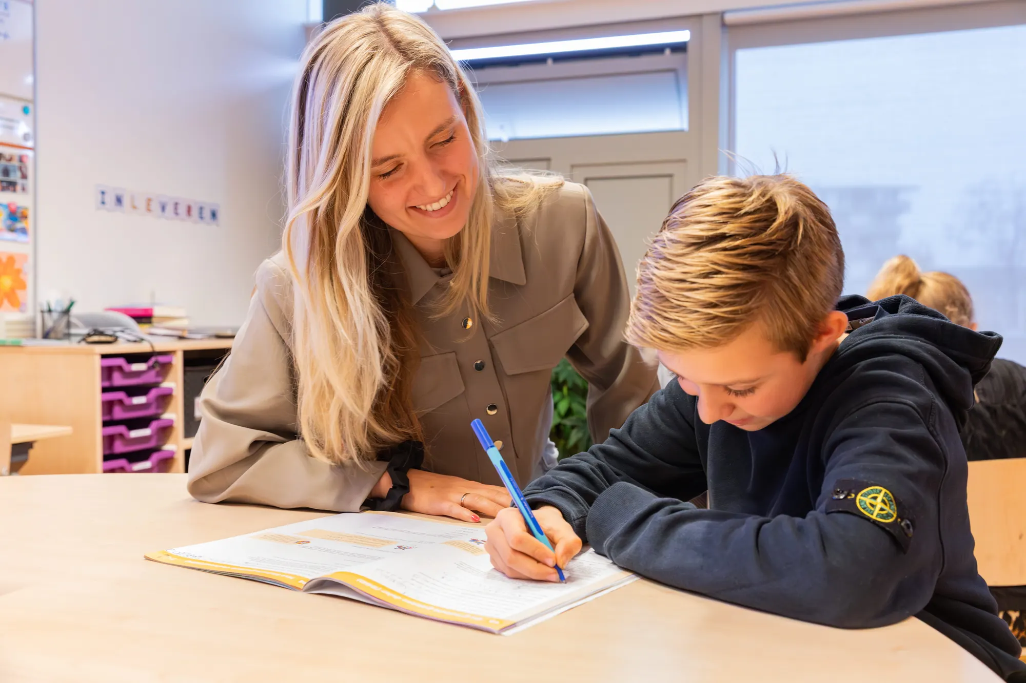 Leerkracht en leerling